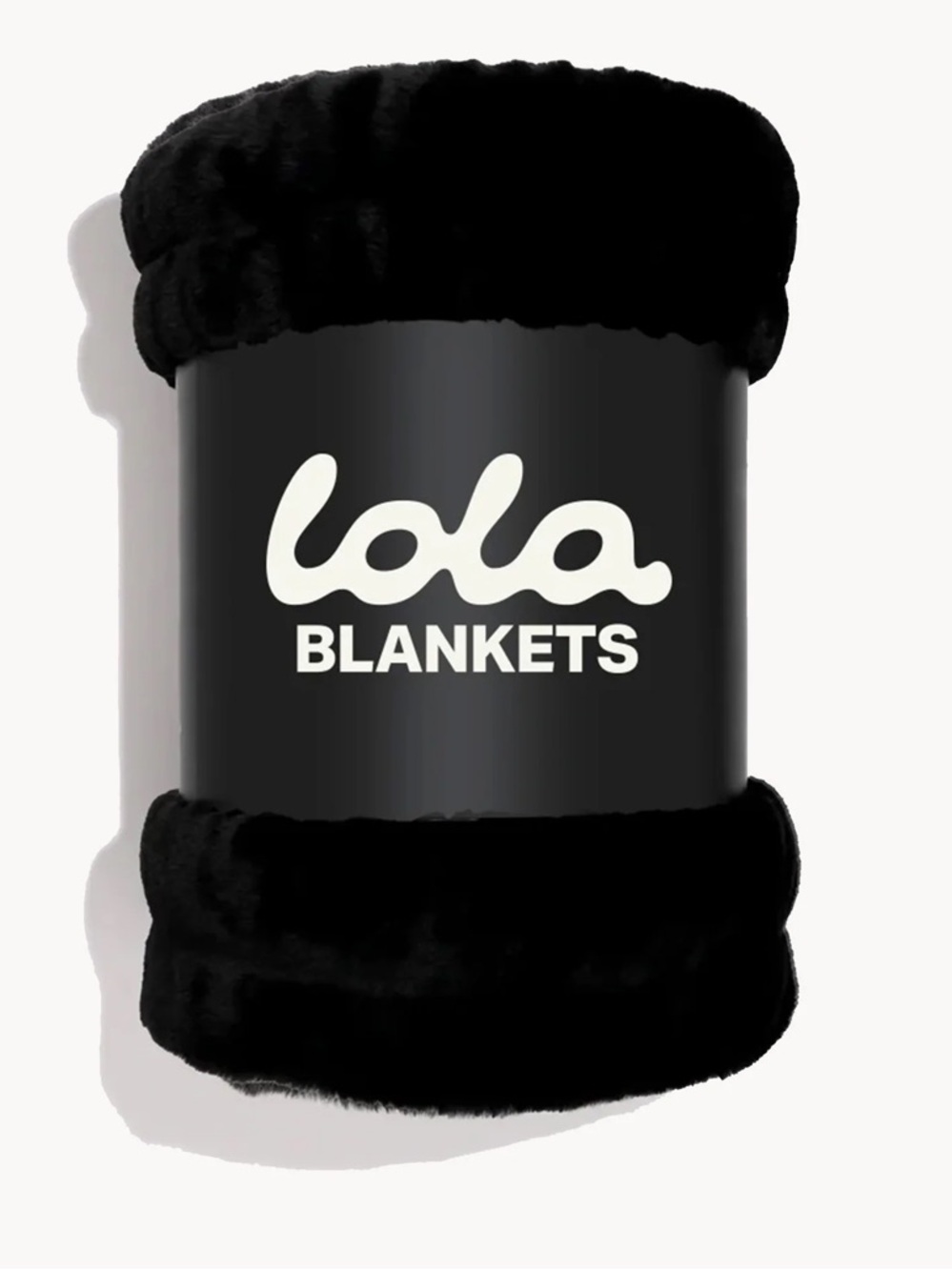 Lola Blanket Plush Black Large Luxury Faux Fur Throw Capsule modern classic